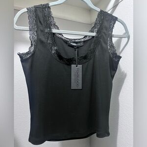 Foxblood Shelby Lace Top Small